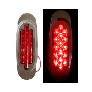 LAMPARA LATERAL 16 LED ROJO LENTE ROJO