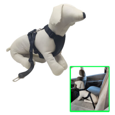 CINTURON DE SEGURIDAD L 15-25KG C/ARNES P/MASCOTA