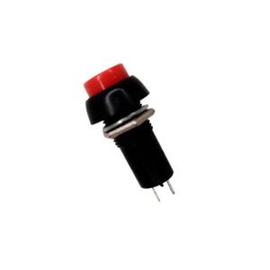SWITCH MOMENTANEO 6 A 125 V REDONDO ROJO
