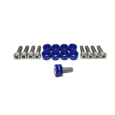 TORNILLOS RACING AZUL M8 18 PCS SY-58-BL