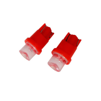 BOMBILLO T10-CONCAVE-RD LUZ ROJO 2 PCS