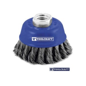 CEPILLO COPA TRENZADA 5" ALAMBRE 0.51MM TUERCA 5/8