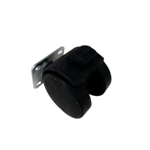 RODO DE NYLON CON PLACA Y FRENO 40 MM (1 1/2")