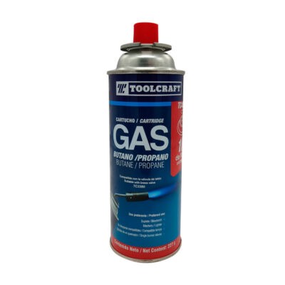 GAS BUTANO/PROPANO 1/4 VUELTA 450ML TOOLCRAFT