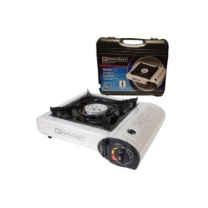 ESTUFA GAS PORTATIL 1/4 VUELTA TOOLCRAFT