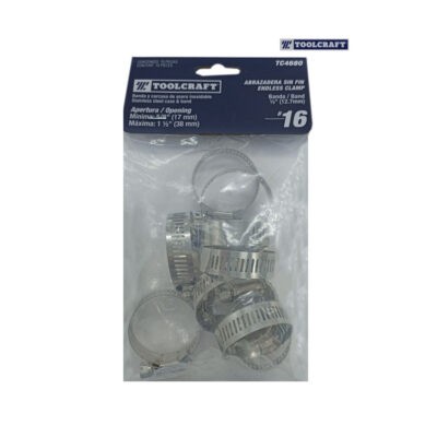 ABRAZADERA BANDA 5/8 A 1 1/2 10PCS 1/2 NUMERO 16