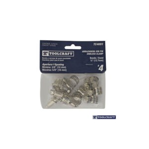 ABRAZADERA METALICA 4 DE 1/2 C/BANDA 3/8 A 5/8 10PCS