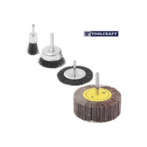 CEPILLOS DE ALAMBRE ACERO DE CARBONO 1/4 4 PCS