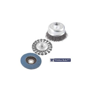 CEPILLOS DE ALAMBRE Y DISCO LAMINADO 3 PCS 5/8 PLG