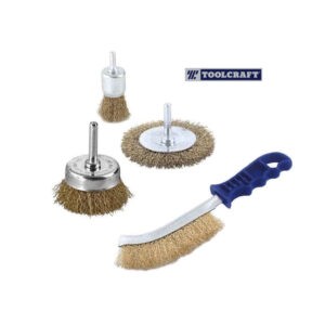 CEPILLOS DE ALAMBRE 4 PCS LATONADOS 1/4