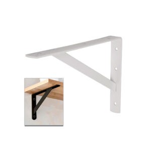 MENSULA REFORZADA BLANCA 8X12PLG