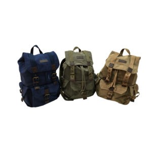 MOCHILA 24 LITROS 29X19X44CM V/N/B/G LONA