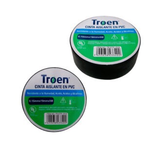 CINTA DE AISLAR PVC 0.15MM X 19MM X 5 MTS TROEN
