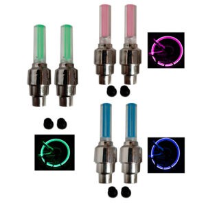 TAPONES P/VALVULA 2PCS C/LUZ AZ  ROS/VER/AZ VLVD