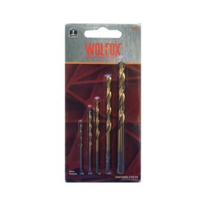 BROCAS HSS 5PCS GOLD ACERO/MADERA/PLASTICO