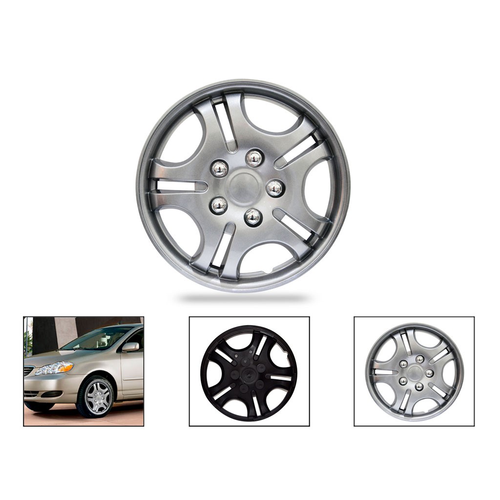 PLATOS P/CARRO RIN 14 GRIS OSCURO WJ-5048-SG-14