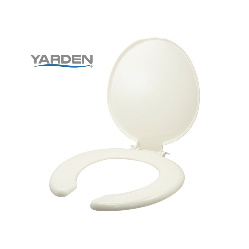 ASIENTO P/INODORO ABIERTO PLASTICO BLANCO HUESO
