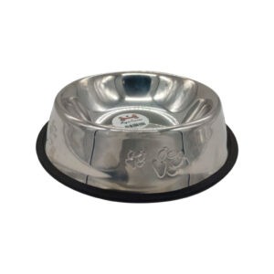 PLATO P/ MASCOTA  ACERO INOX 25.5X5.4CM