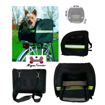 TRANSPORTADOR P/MASCOTAS BICI 36X30X28CM YF5209