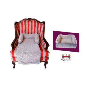 CAMA P/MASCOTA 3 USOS 90X60X14CM GR COLA 52CM