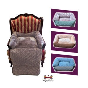 CAMA P/MASCOTA 2 USOS GY/GR/BR YF95120-L 72X51CM