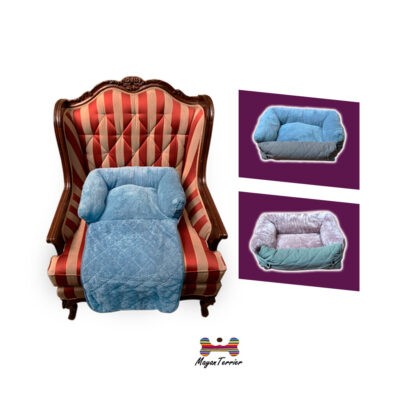CAMA P/MASCOTA 2 USOS GY GR YF95120-S 55X40X16CM