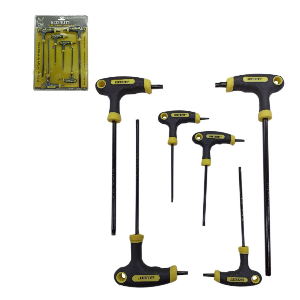 LLAVES TORX 6 PCS SECURITY YJ-6PCS-T